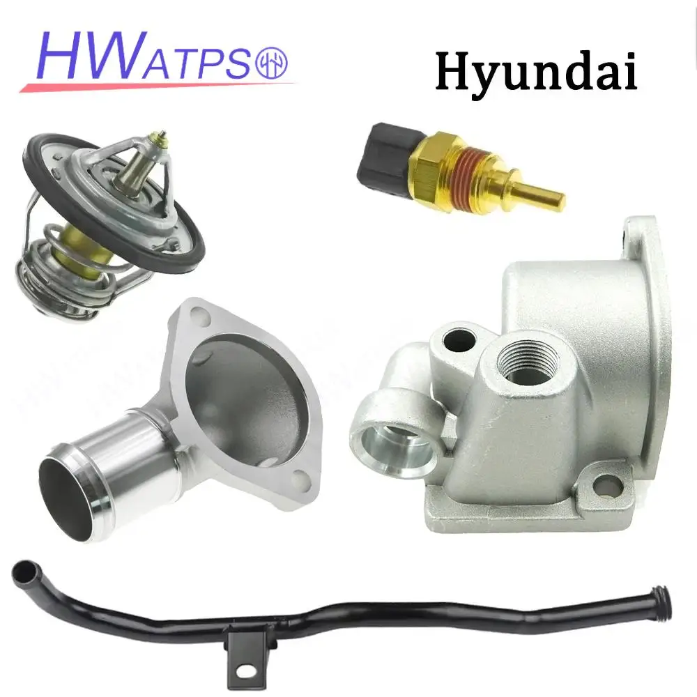 25611 22011 Inlet-Outlet Water Thermostat Housing For Hyundai Getz Accent 1.3 1.5 25613-22600 25613 22600 25611-22010 2550023010