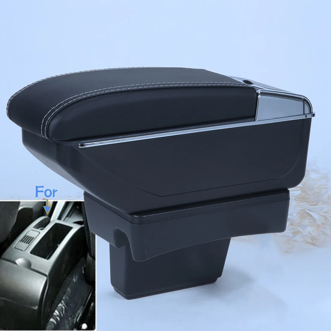 

For Peugeot 307 Armrest Box For Peugeot 307 CC Convertible Car Armrest Storage Box Interior Retrofit Dedicated Car Accessories