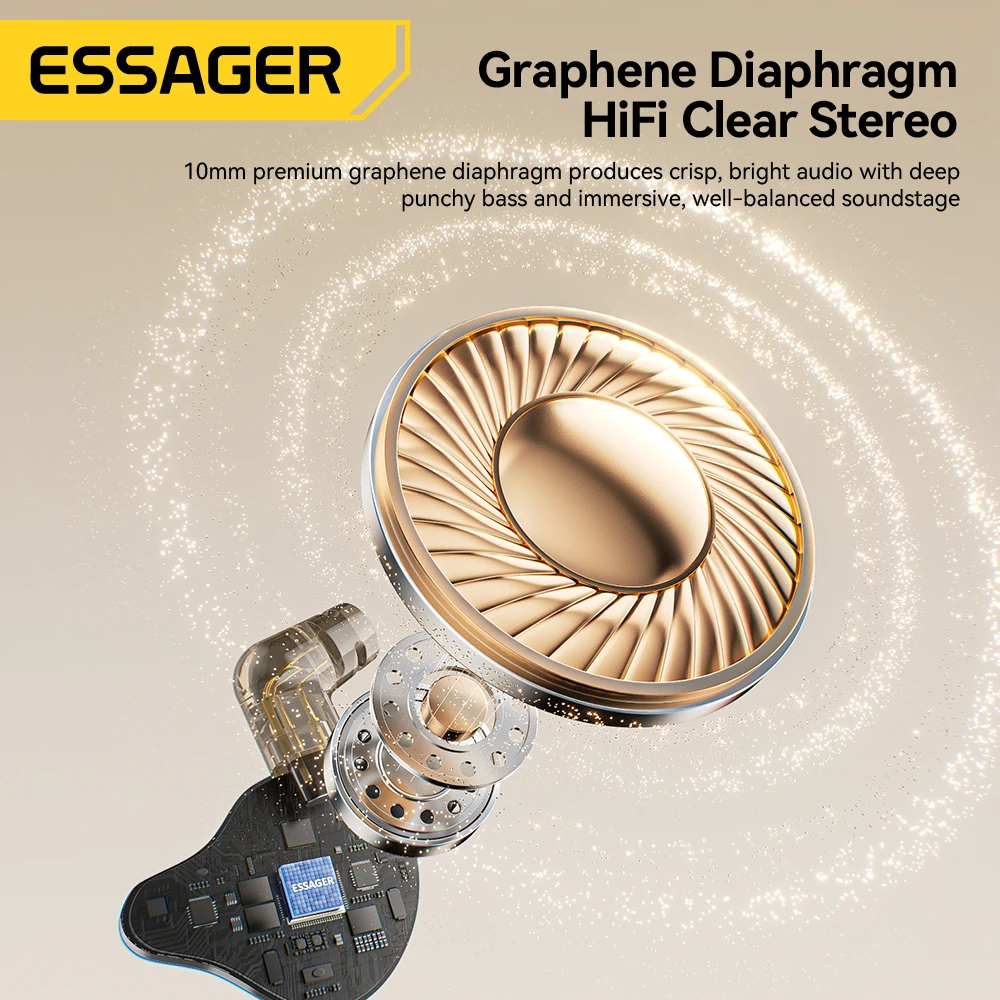 Essager 3,5 мм проводные наушники-вкладыши HiFi динамические мониторы для наушников сменные наушники типа C цифровые проводные наушники