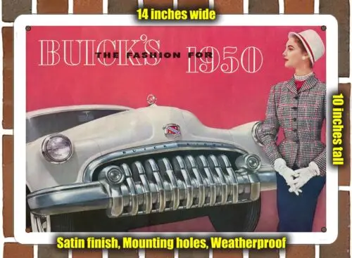 Metal Sign - 1950 Buick- 10x14 inches