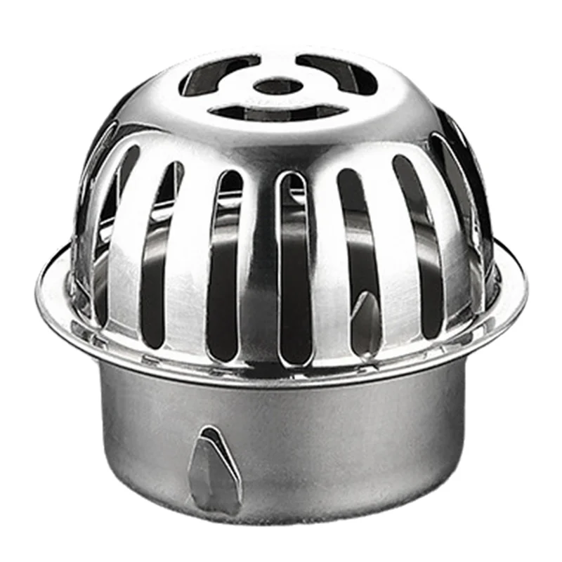 

A50I 304 Stainless Steel Rooftop Floor Drain Cover Roof Balcony Sewer Filter Gutter Drain Pipe Anti-Blocking Mesh Cover
