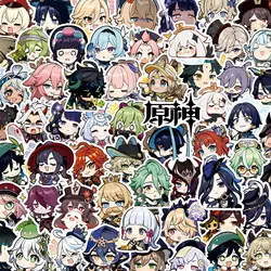 100PCS Cute Genshin Impact Stickers for Laptop Anime Game Decals Luggage Guitar Skateboard Stationery Children's Sticker Toy