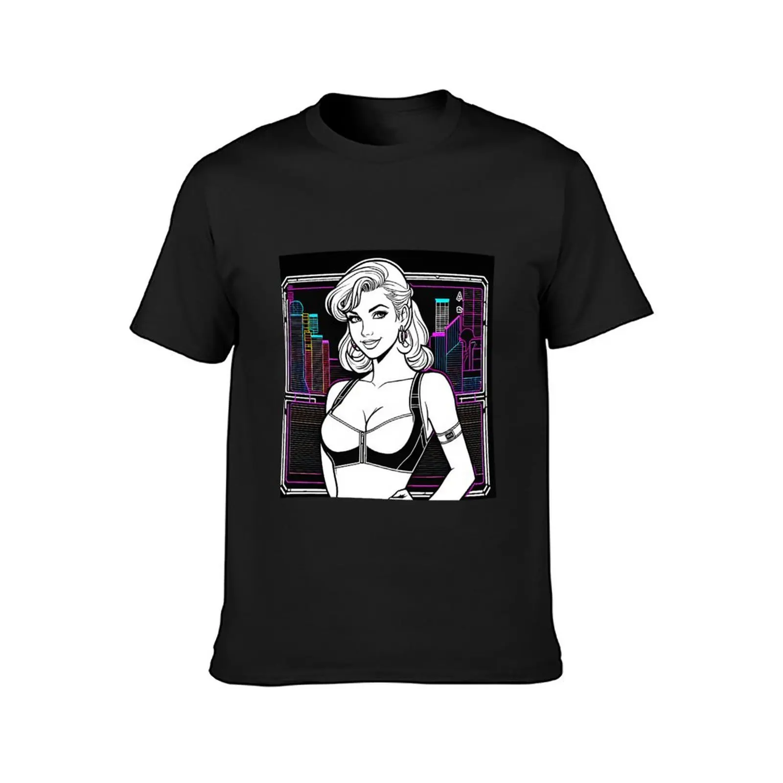 GRID City Vixen Roxie Heart T-Shirt summer tops anime Blouse Short sleeve tee men