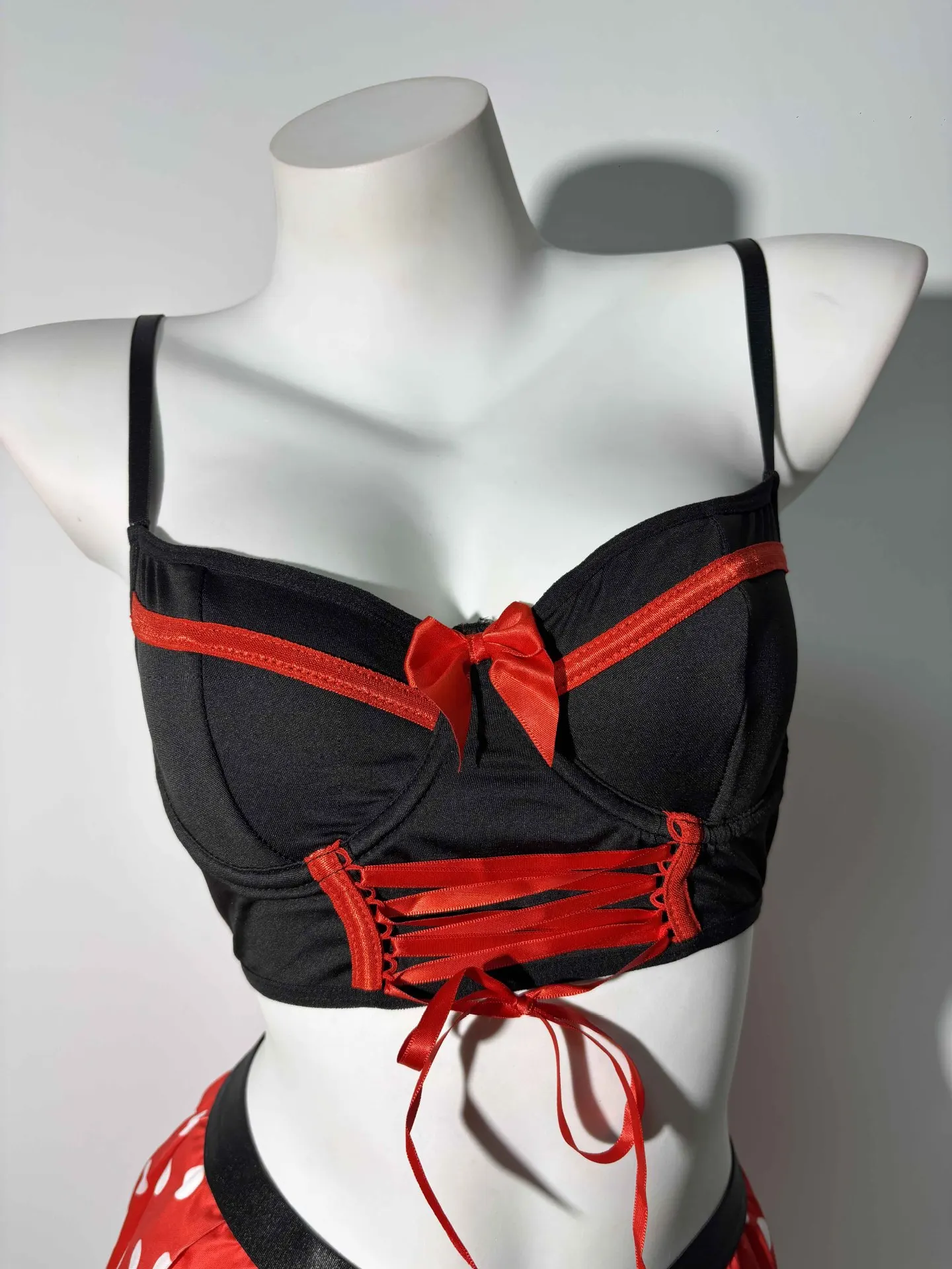 Cosplay Lingerie Sexy belle princesse soutien-gorge string jupe 3 pièces ensemble mignon filles Dot Winnie intime sous-vêtements pour femmes