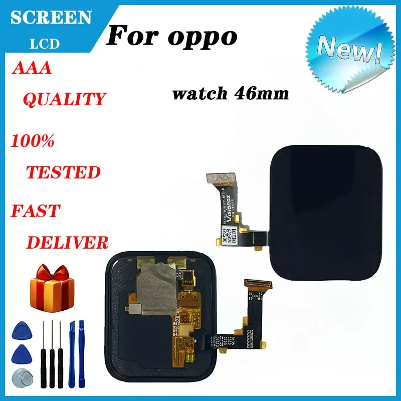 For OPPO Watch 46mm LCD Screen Display  Touch Screen Digitizer Sensor Glass Panel Display Replace And Repair Parts