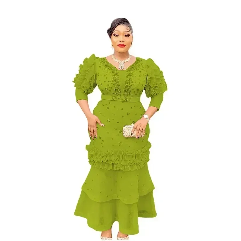 África roupas plus size vestidos de festa africanos para mulheres dashiki ancara lantejoulas casamento noite sexy bodycon maxi vestido de natal