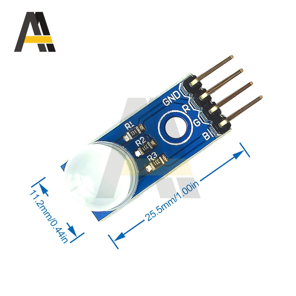 DC5V 10MM RGB LED 모듈 공통 음극 발광 다이오드 3색 LED 모듈