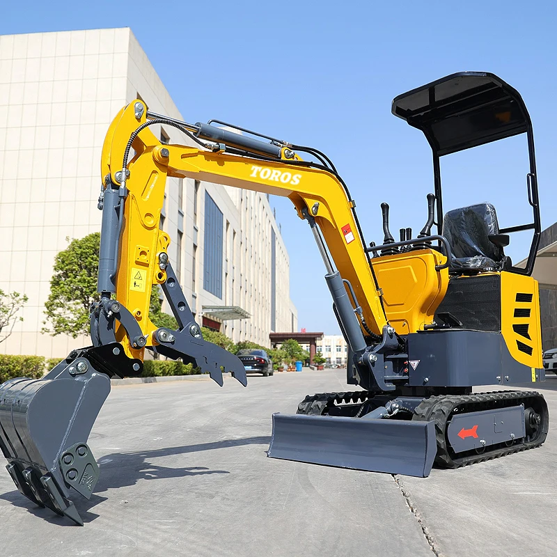 Mini Digger 1.0 Ton Kleine Rupsgraafmachine Kleine Aarde Bewegende Machine Mini Digger Graafmachine