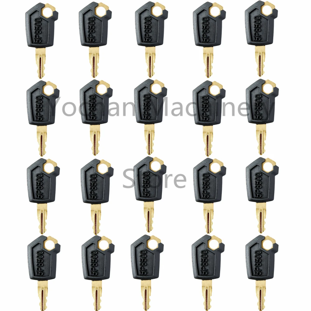 20 Pcs iron Key For Caterpillar Heavy Equipment Ignition Loader Dozer Digger Key 5P8500 CAT Free Shipping