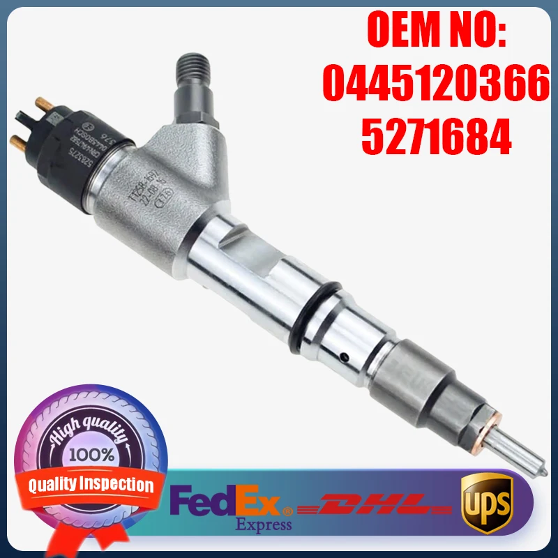 

New Common Rail Fuel Injector 0445120366 0445120414 5271684 0986435573 Diesel Engine Parts for Cummins ISF2.8 ISF3.8