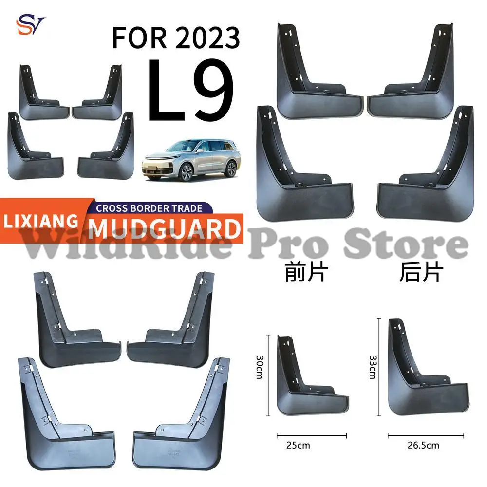 

Front & Rear Mud Flaps for 2023 Li Auto L9 Easy Installation PP Soft Rubber Material Wheel Arch Protection