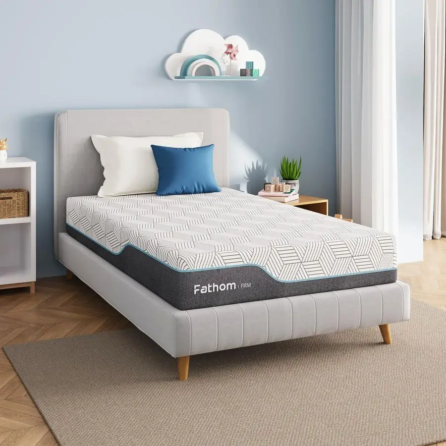 Feste Twin-Matratze, 8-Zoll-Memory-Schaum-Matratze, Twin-Size-Bett in einer Box zur Linderung von Rückenschmerzen und kühlem Schlaf mit Gelschaum und Fernbedienung