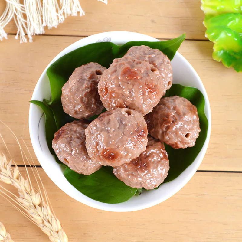 

10 Pcs Simulation Beef Ball Artificial Food Shrimp Fish Balls Hot Pot Meatballs Restaurant Yummy Dishes Ornaments Kitchen Props
