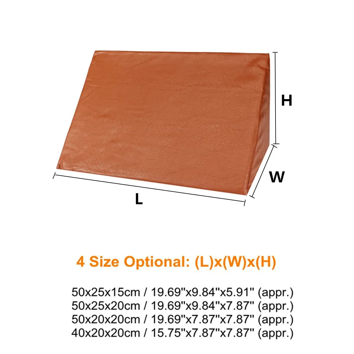 

4 Sizes 3 Color Leather Sponge Orthopedic Acid Reflux Bed Wedge Pillow Back Leg Elevation Cushion Pad Bedding Triangle Pillows