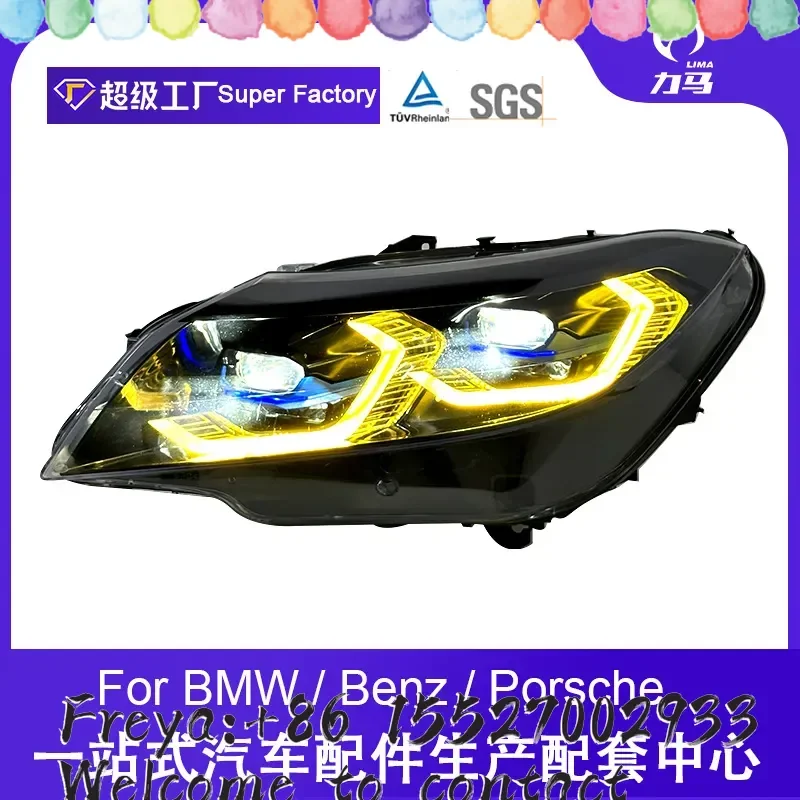 Suitable for 09-16 Z4 headlight assembly E89 modified two-color headlight LED light yellow daytime running light