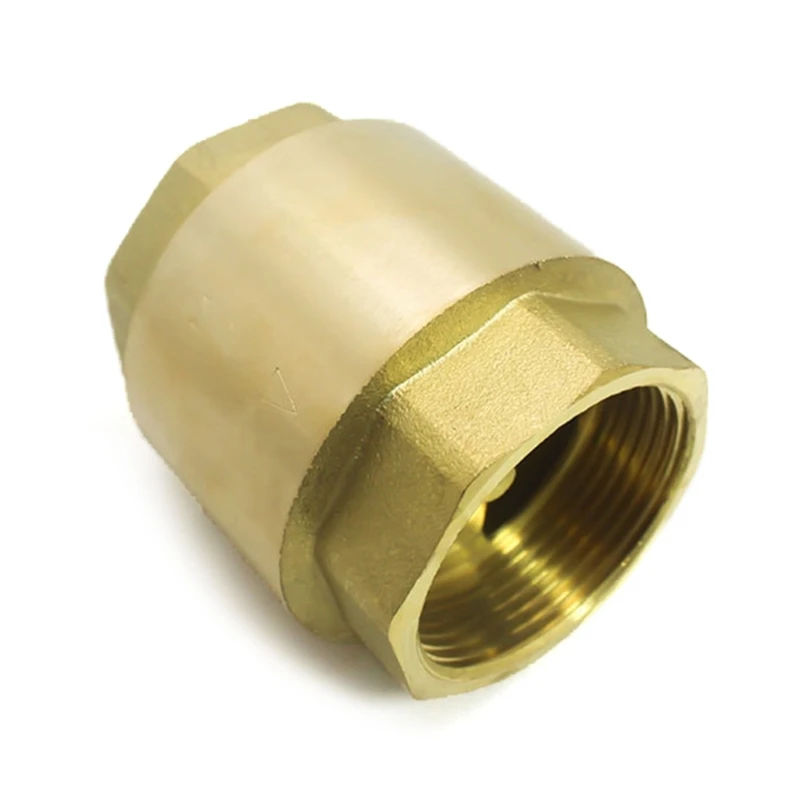 Heavy Duty 1 Inch Brass Check Spring Check Valves Ensures Unidirectional Movement Easy to Install for Fountain dropshipping