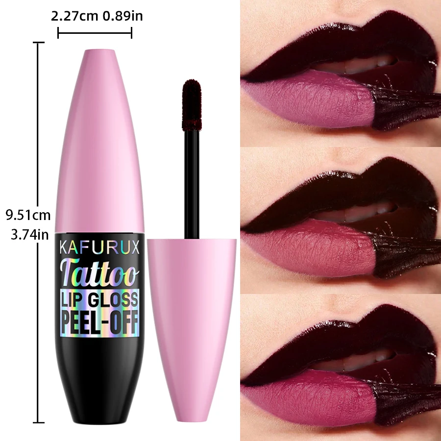 7 ألوان Blading ملمع الشفاه قشر طويل الأمد مقاوم للماء أحمر الشفاه السائل الوردي الشفاه الصقيل نقل مقاومة الشفاه تينت ماكياج الهدايا #6