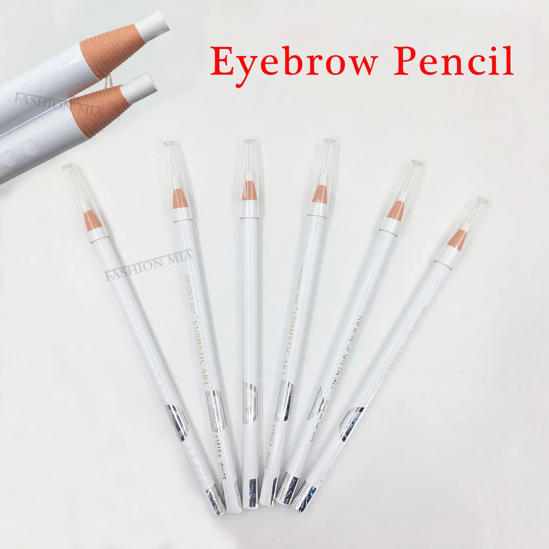 Waterproof Microblading Peel-off Water-Resistant   White Eyebrow Pencil Microblading Eyebrow Pencil   Makeup Position Tools