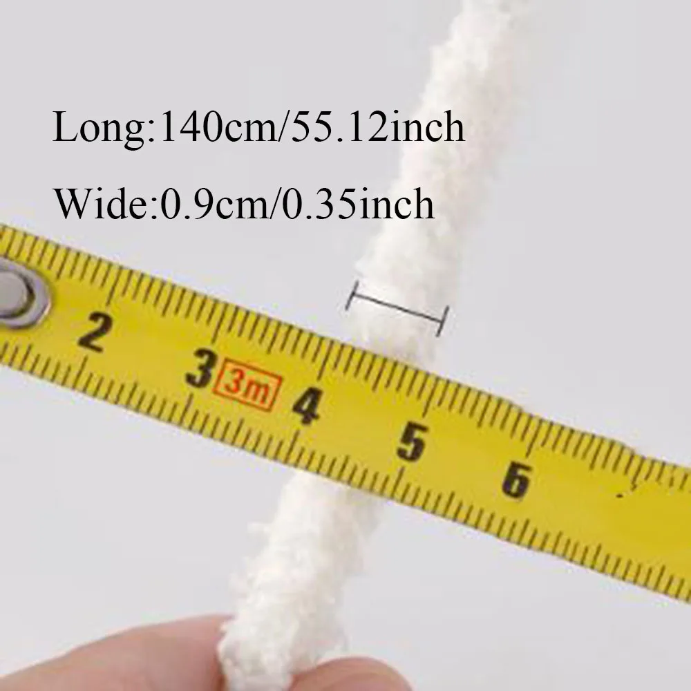 1 Pair Thicken Round Plush Laces Sneakers Rope Autumn Winter Solid Color Shoelaces Replace Sneaker Rubber Band Shoelaces Strings image 6
