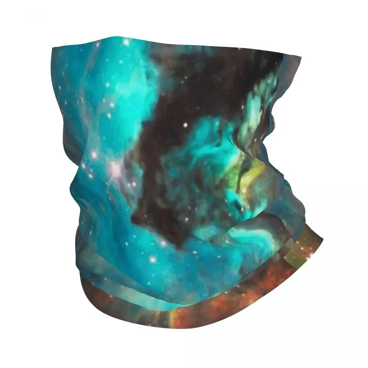 Fashion Men Women Head Face Neck Sunshade Collar Scarf Sports Green Galaxy Headwear Scarf