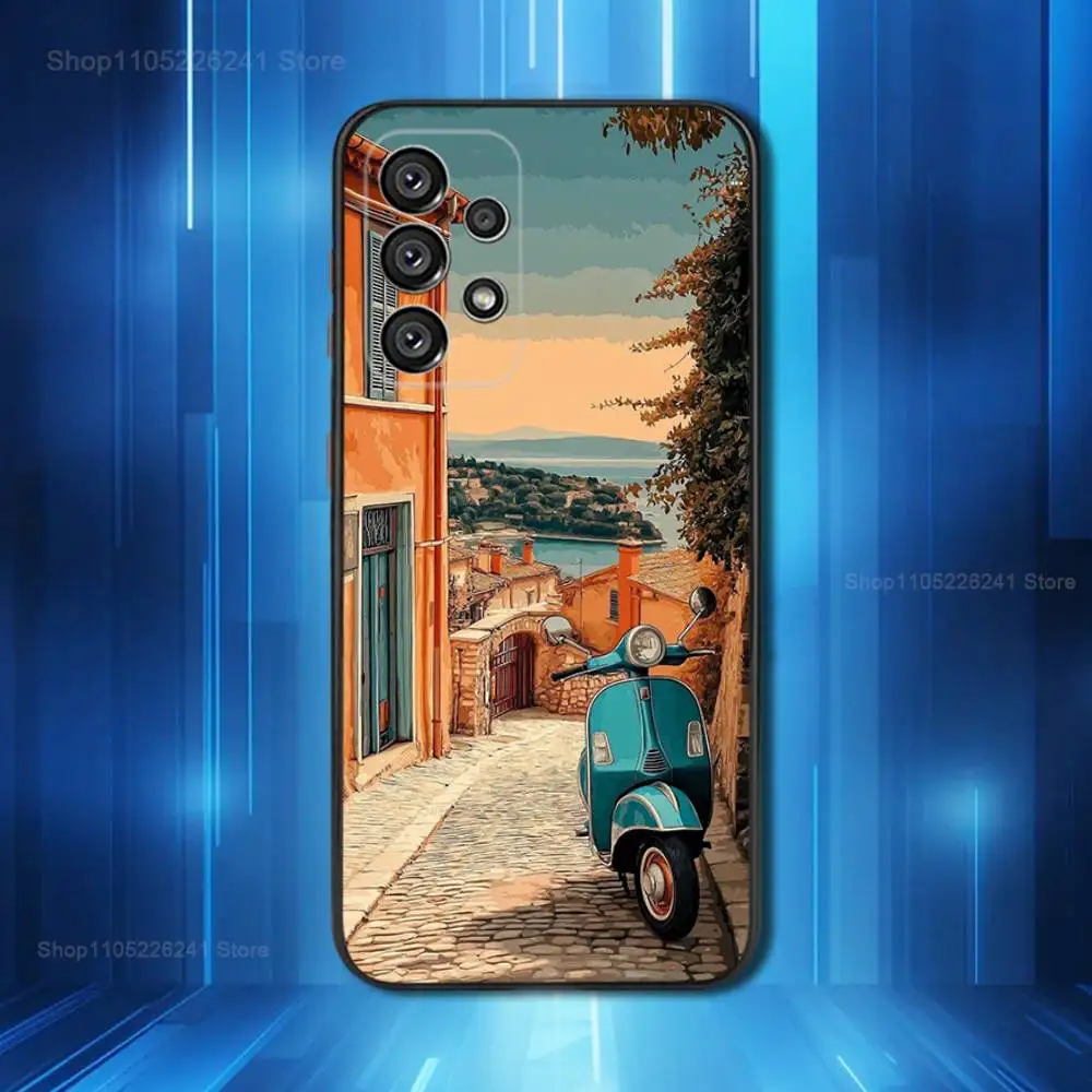 حافظة هاتف رائعة على شكل حرف V لهاتف سامسونج جالاكسي A73,31,32,72,41,53,52,71,22,5G,Note,J7,8,9 غطاء سيليكون أسود ناعم