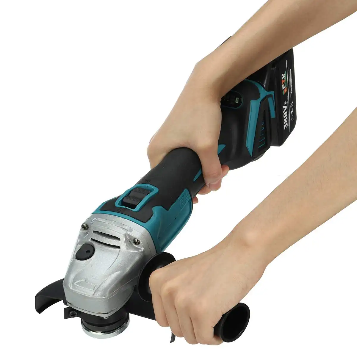 388vf 4 velocidade 125mm brushless elétrico angle grinder máquina de moagem sem fio carpintaria ferramenta elétrica para makita 18v bateria