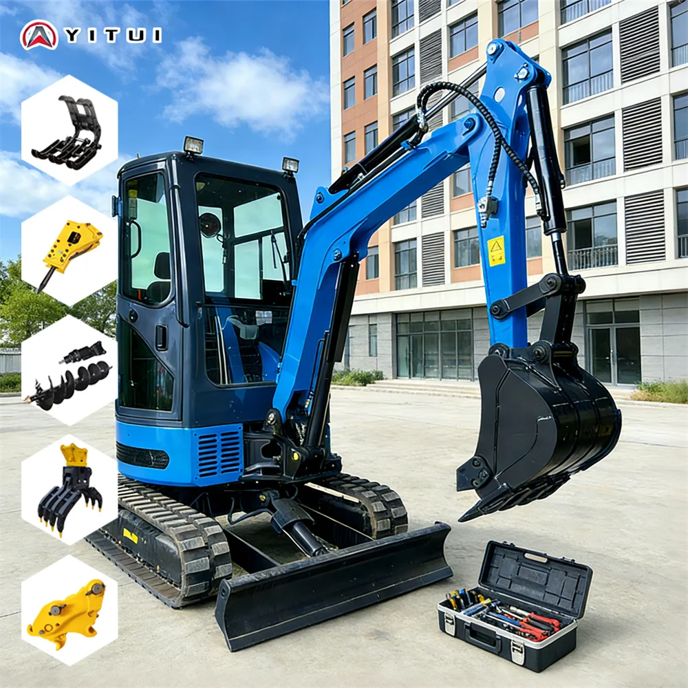 

3 Ton Mini Excavator High Efficiency Hydraulic Suitable For Family Farm Personalized Customized Simple Operation Mini Excavator