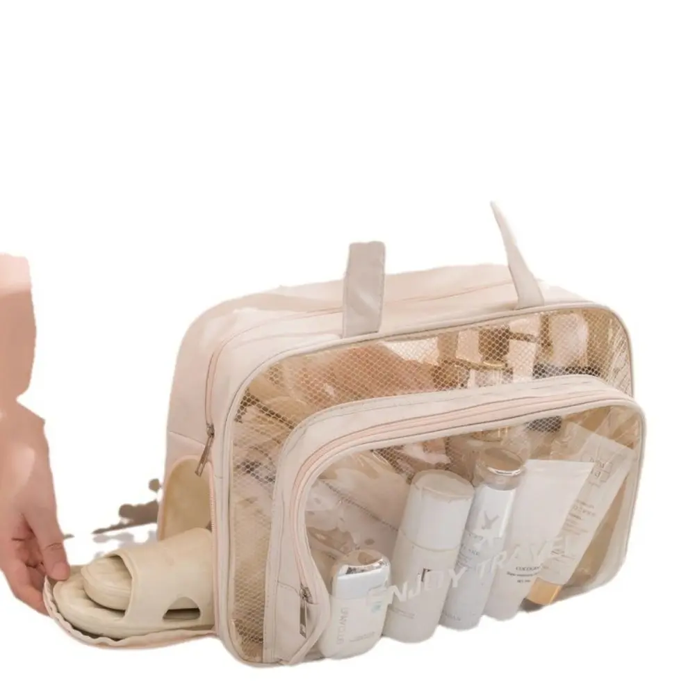 

Новая водонепроницаемая сумка для плавания, прозрачная пляжная сумка с несколькими карманами, сумка для путешествий с разделением на сухое и влажное отделение