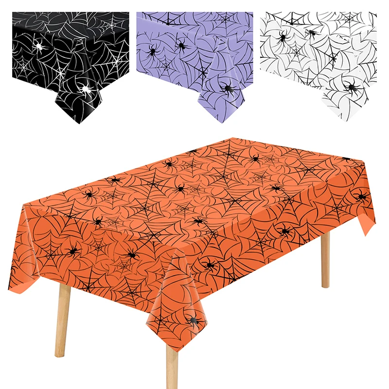 

1PC Kitchen Halloween DIY Decoration Halloween Spider Web Tablecloth Party Decor Reusable Dining Table Runners