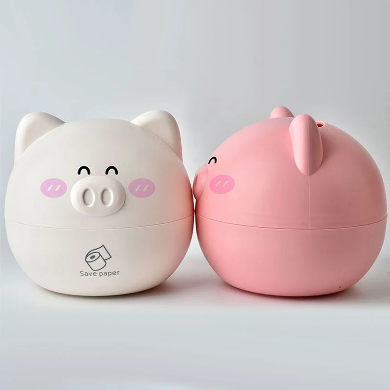 Animal Shape Tissue Box Cover - Pig Design, Decorative for Home, Kitchen, Restaurant, Child's Gift