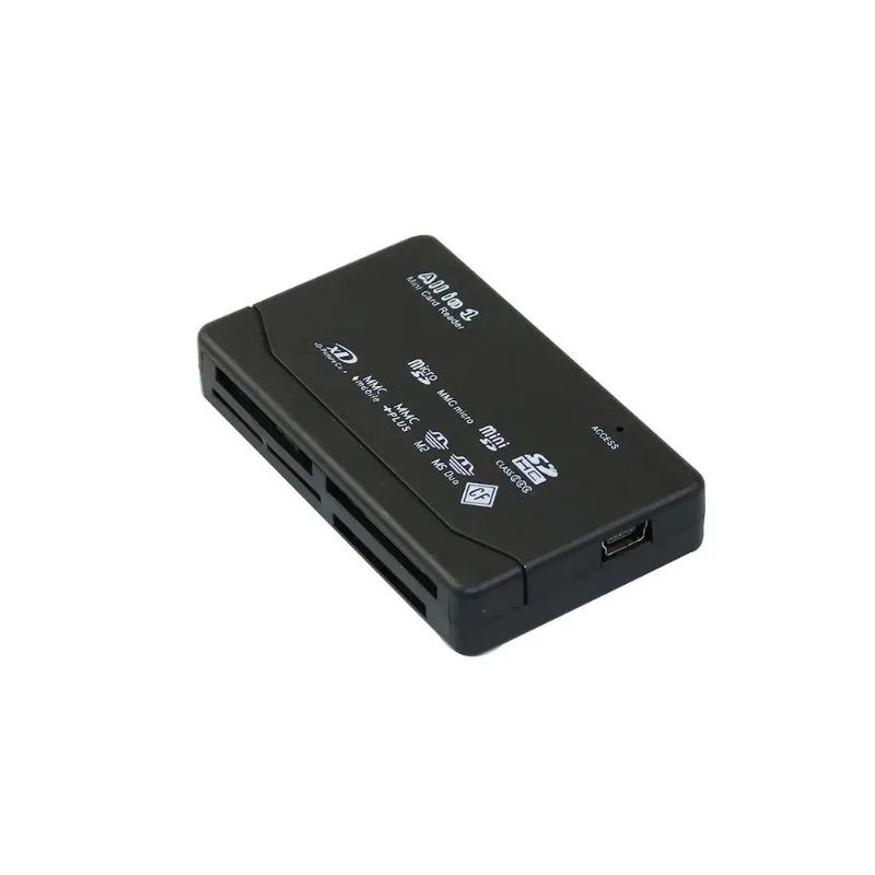 All In One Memory Card Reader USB External Cardreader SD SDHC Mini Micro M2 MMC XD CF Reader  For MP3, Digital Camera