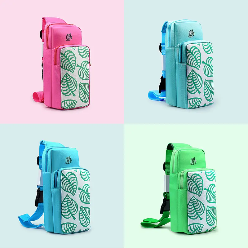 Bolsa de armazenamento crossbody de ombro para nintendo switch oled dock portátil sacos de peito de viagem ns lite mochila bolsa acessórios