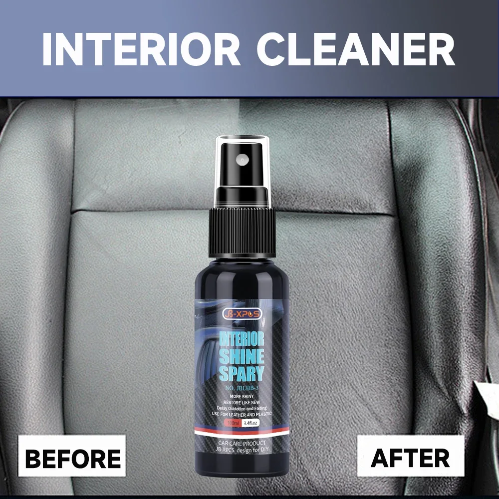 مرمم البلاستيك والجلد للسيارة، بخاخ منظف داخلي أكثر تألقًا مرة أخرى إلى تلميع السيارات السوداء ومجدد طلاء الإصلاح LHB-3 #2
