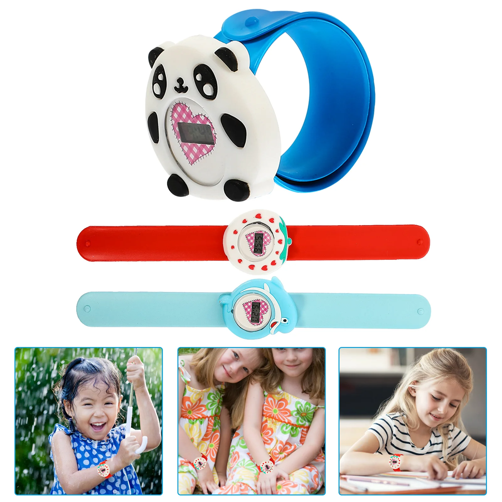 

3 Pcs Watches for Silicone Electronic Childs Childrens Student