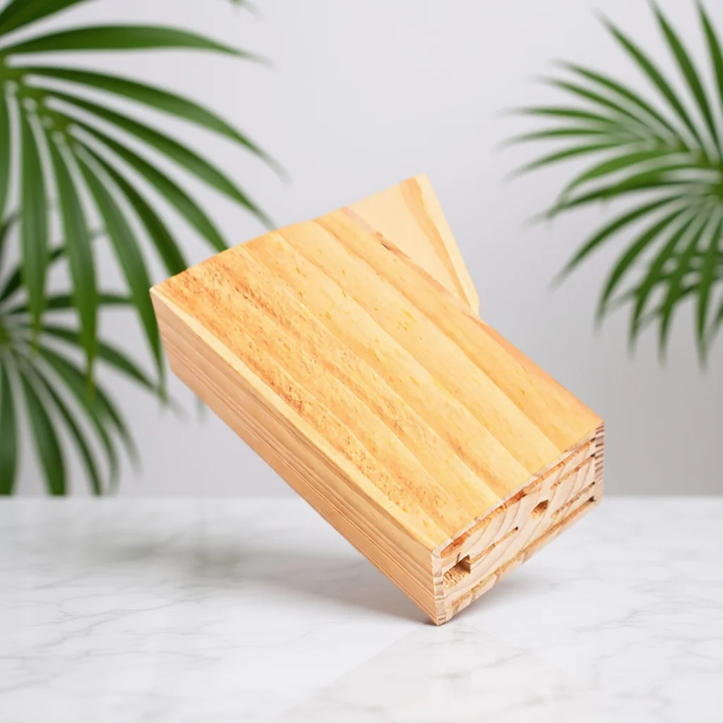 

Desktop Cutter Holder with Wood Base Multi Functional Kitchen Utensil Storage Rack for Knives and Cutting Tools