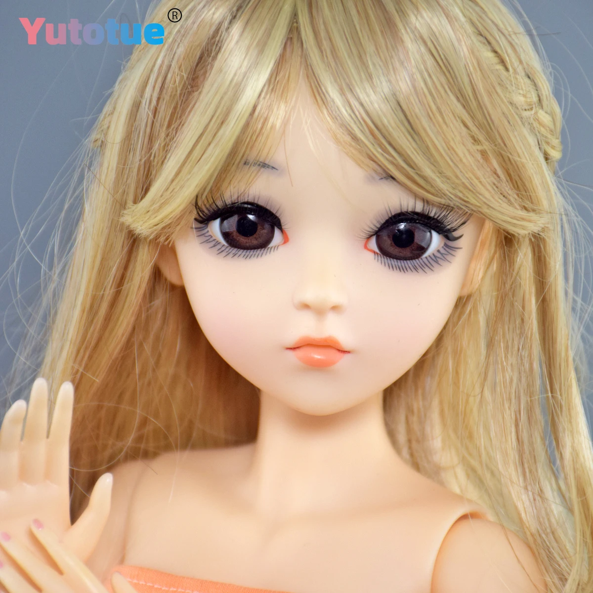 YUTOTUE 60 cm Hoogte Meisje Pop Make Gezicht Mode Outfits Pruiken Volledige Set 1/3 BJD Pop Speelgoed Kids Gift