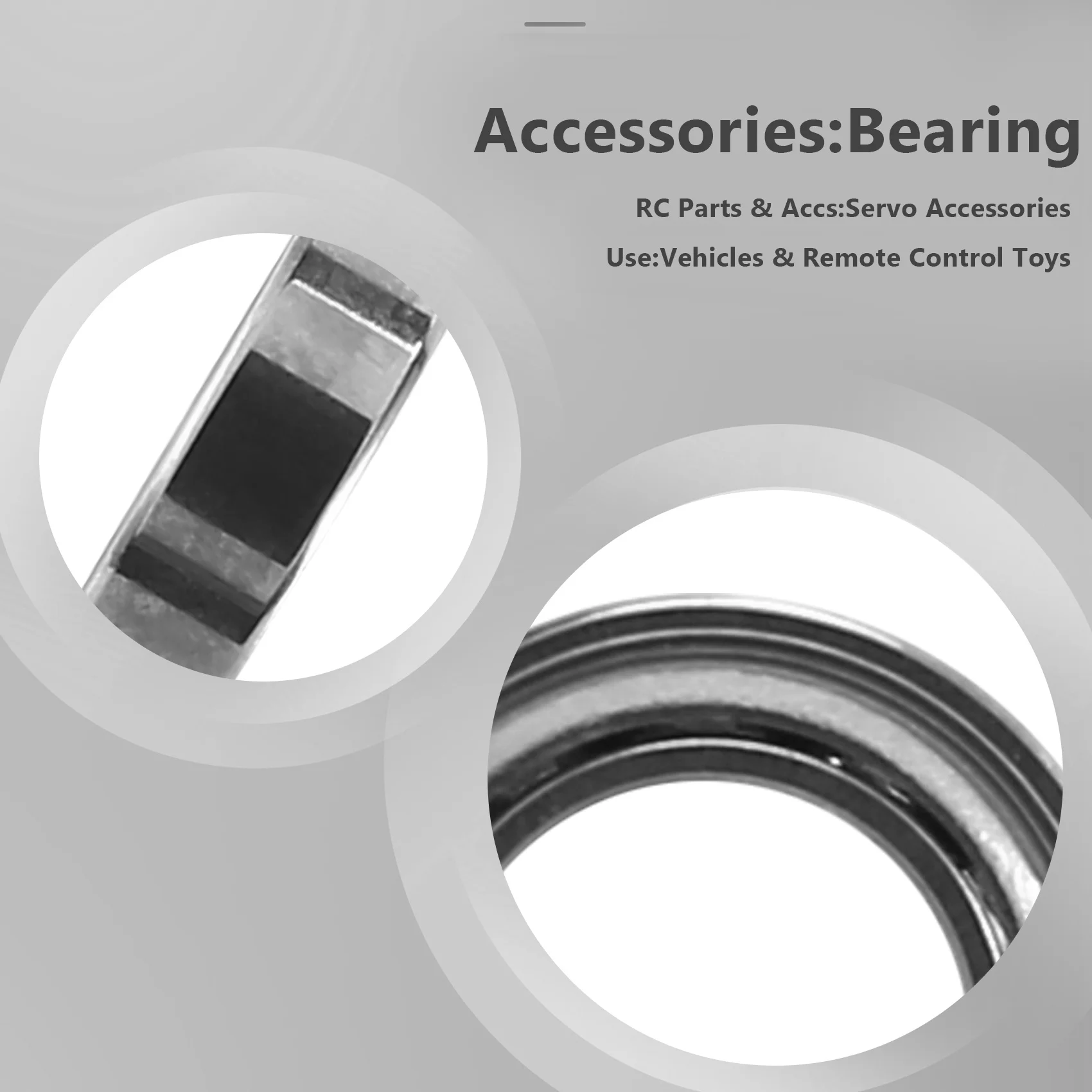 CALIENTE 144001 -1296 Rodamiento para Wltoys 144001   Accesorios de actualización de piezas de repuesto de coche teledirigido 1/14 4WD, 4X7X1.8