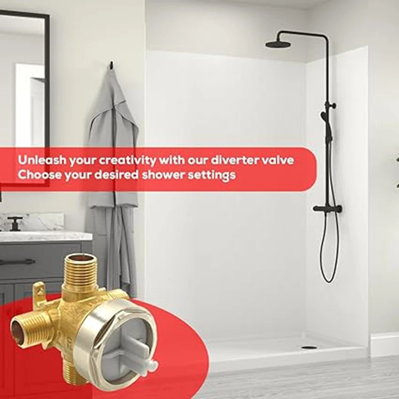 Для Delta R11000 Скрытый клапан переключателя душа Сменный переключатель душа Грубый клапан Прочный