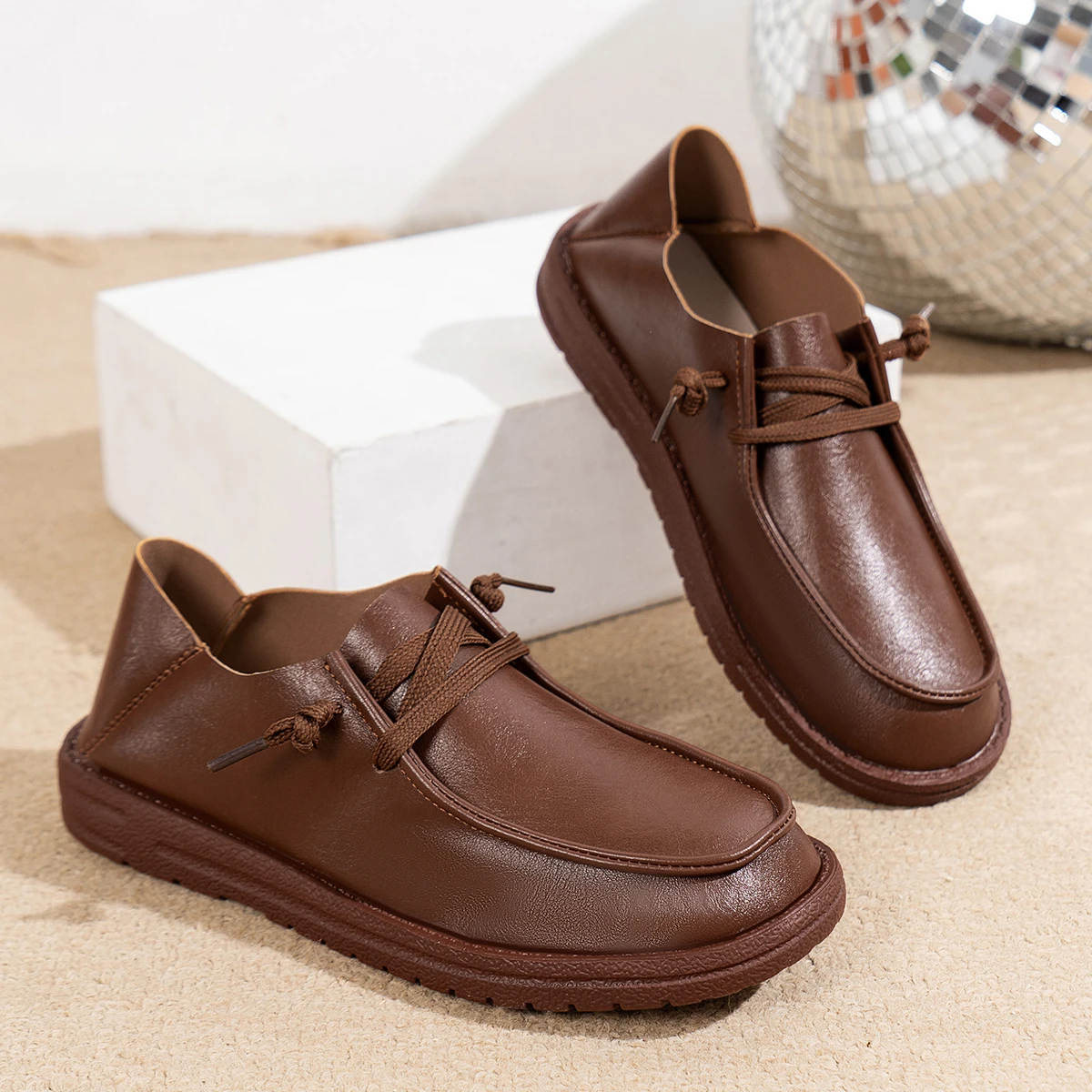 Chaussures en cuir décontractées pour femmes, baskets de marche non ald pour dames, chaussures de randonnée souples, grande taille, toutes saisons, nouveau