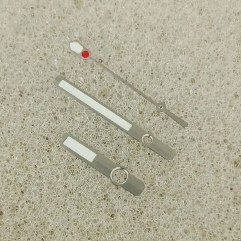 

New Modified Pointers Silver/Rose Watch Hands Green Luminous Pointers For NH35 NH36 4R 7S Movement Watch Parts Needles