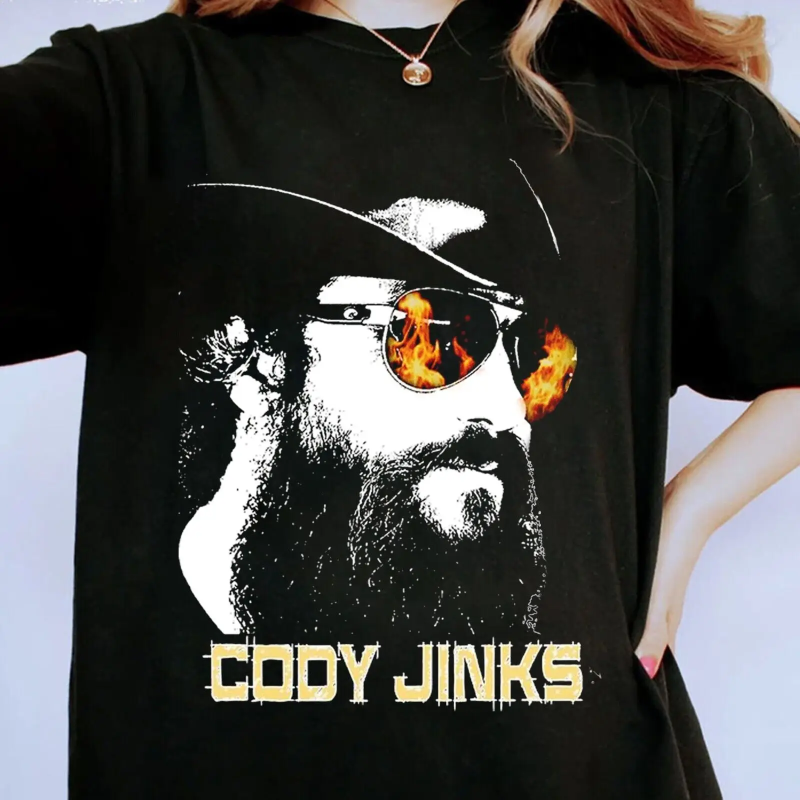 

New Rare Cody Jinks Classic Gift For Fans Black All Size T-Shirt WS1581