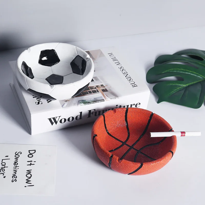 Nordic Style Resin Crafts Ashtray Decoration Home Living Room Basketball Football Key Storage Decorations Decoration