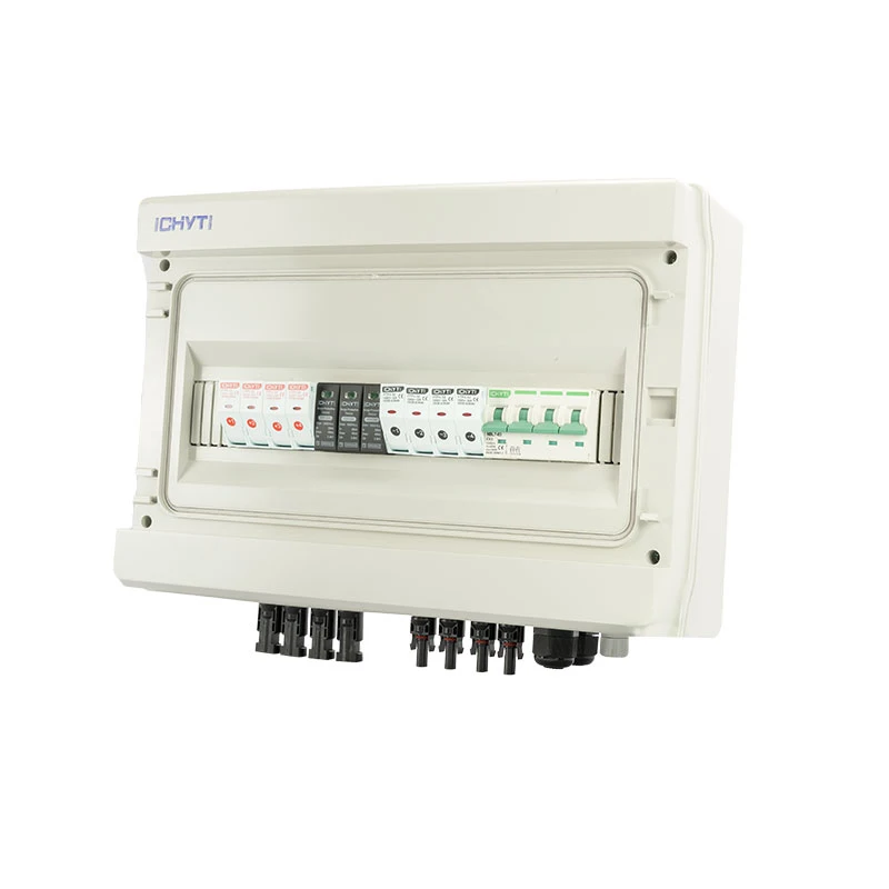 صندوق الموحد بالطاقة الشمسية DC 4 في 1 خارج على نظام الشبكة صندوق الموحد بأربعة أوتار للمضخة الشمسية