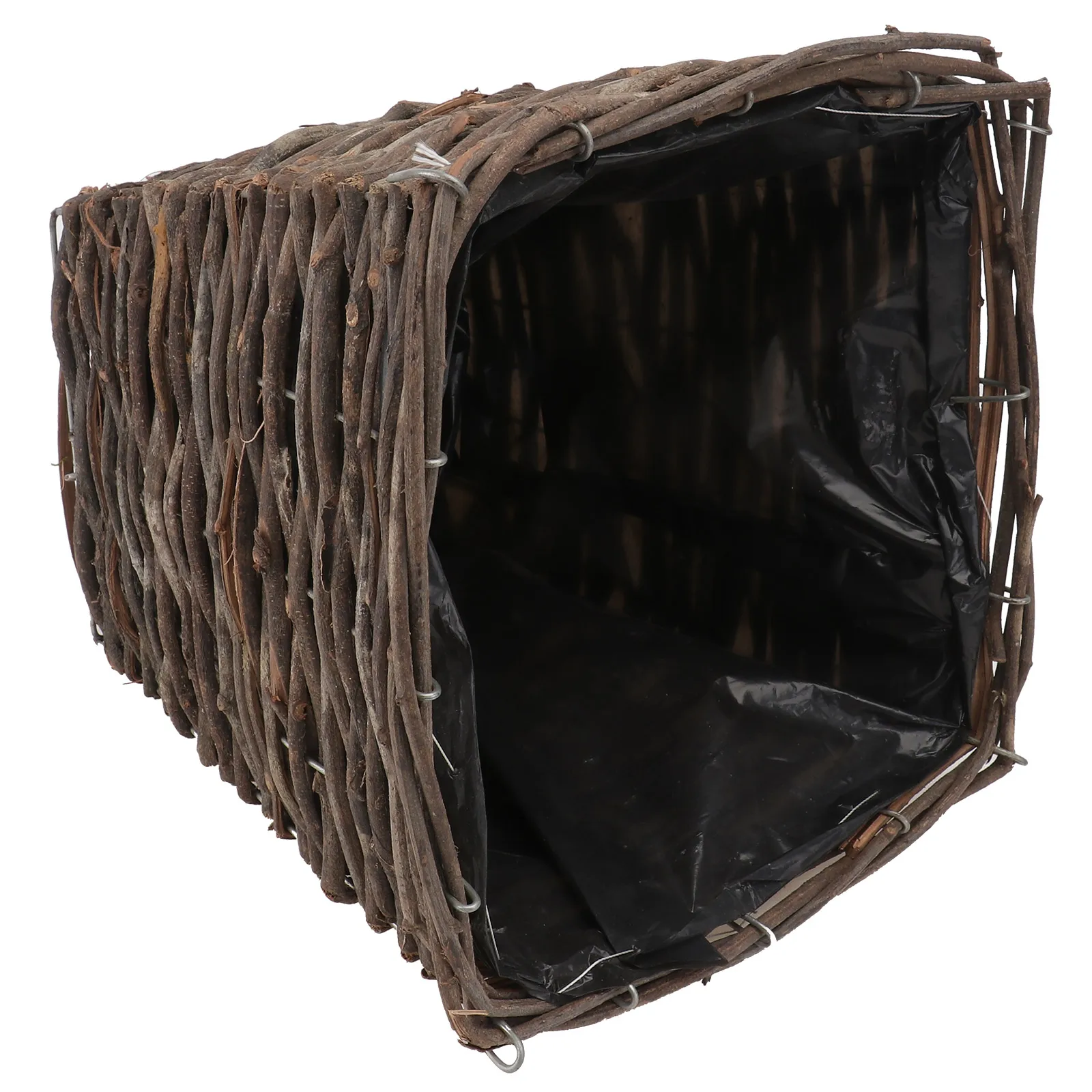 

Корзина для цветов из ротанга, тканый контейнер для растений, большая емкость, декоративные зеленые цветы, подходит, многофункциональный, прочный