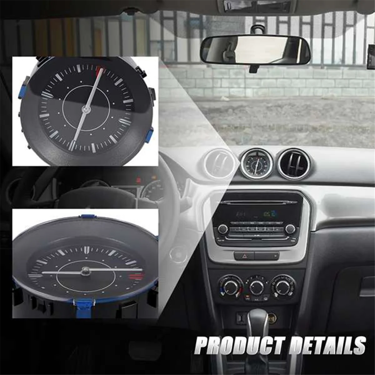 

Car Instrument Panel Time Middle Clock Assembly for Suzuki Swift SX4 Vitara 2015-2021 34600-54P00-000 34600-54P01-000car