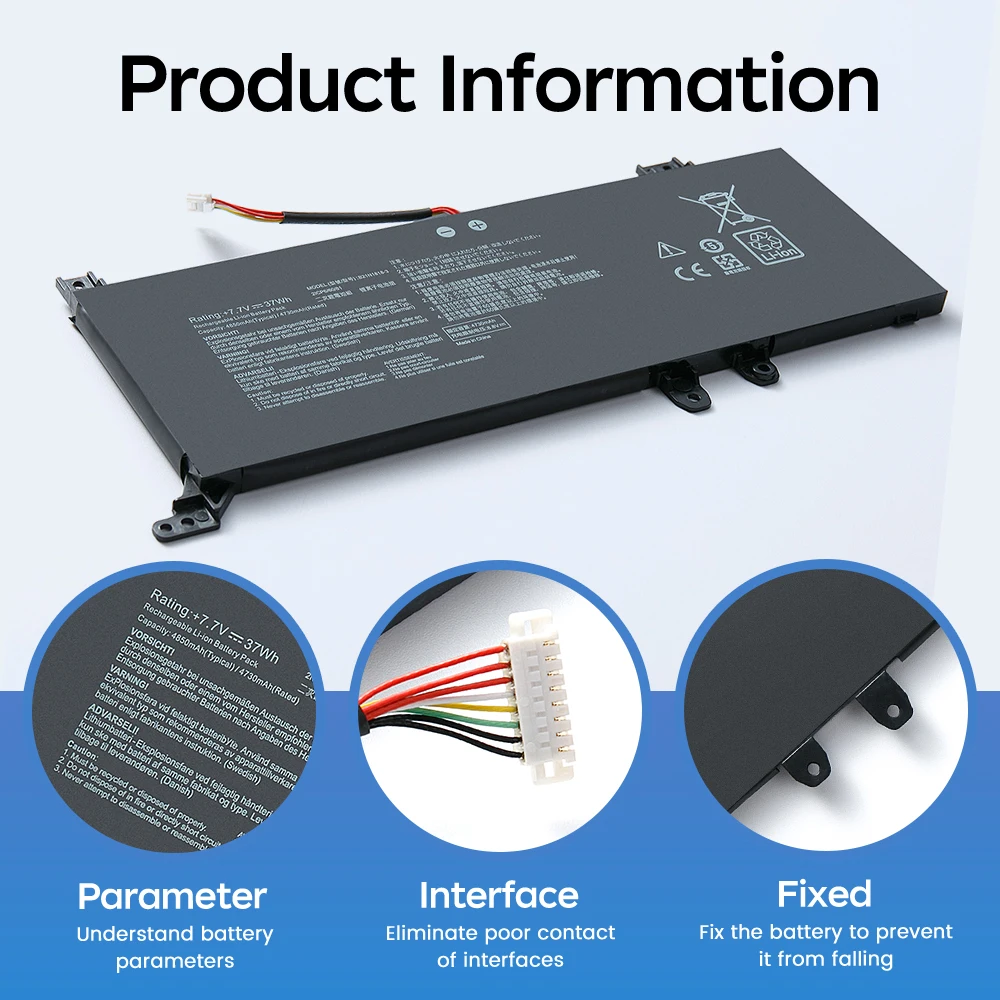 C21N1818-3 Laptop Battery For ASUS VivoBook 15 X509U X545FB F509FA 14 F409FA E409DA X412DA X412F Y4200F Series with Tools