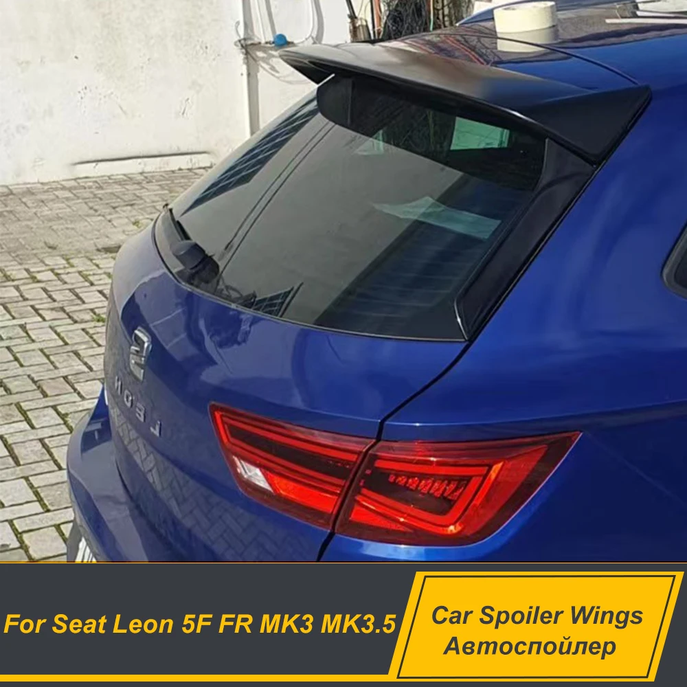 

2Pcs/Set Car Window Trim Lip Spoiler Wings For Seat Leon 5F FR MK3 MK3.5 Rear Roof Side Edge Tail Flap Vertical Spoiler Parts