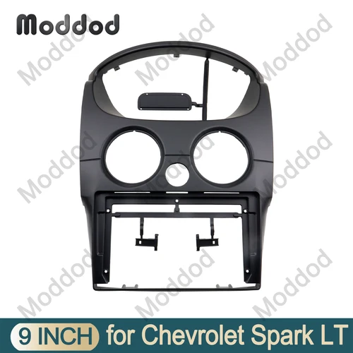 Fascia de Radio de 9 pulgadas compatible con CHEVROLET SPARK LT 2010-2017 Matiz M200 marco de Panel estéreo Kit de montaje de tablero bisel accesorios de coche