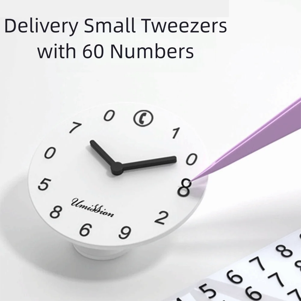 クリエイティブ一時的な駐車カード時計の形再利用可能な電話番号プレート黒/白パークストップサイン車の一時停止標識