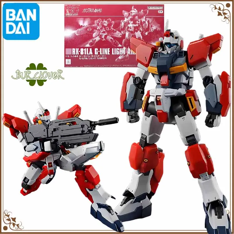 

Bandai Original GUNDAM HG RX-81LA G-LINE LIGHT ARMOR Anime Action Figure Assembly Model Toys Collectible Model Ornaments Gifts